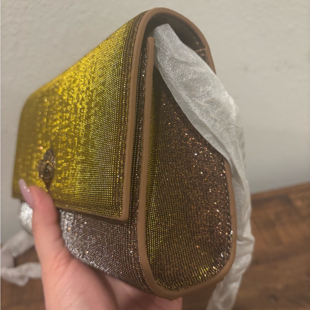 Kurt Geiger Glittering Brown Crossbody Bag - Picture 11 of 14
